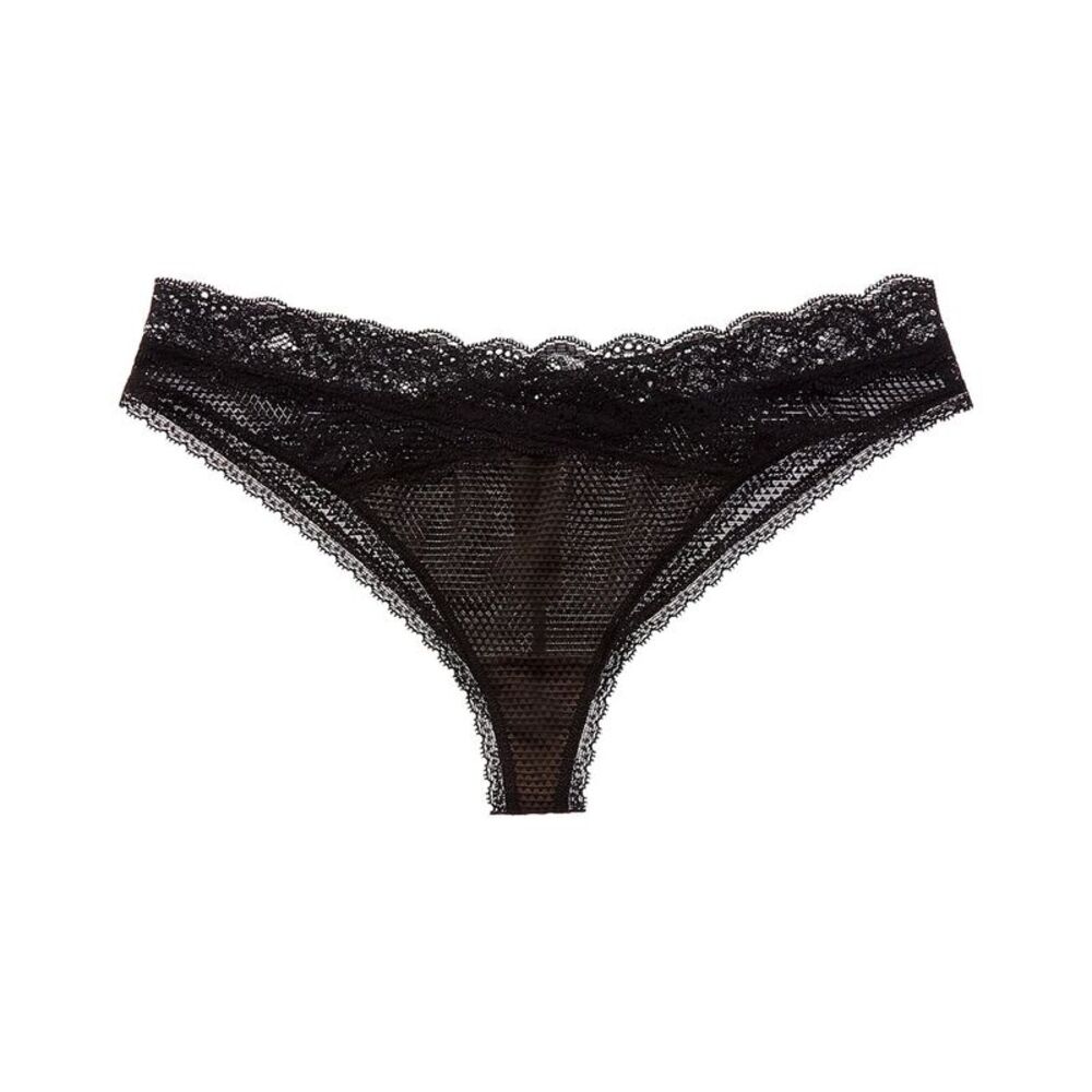 Passionata Womens  Bklyn Lace Tanga, Black